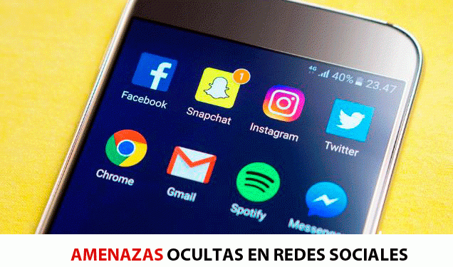 amenazas escondidas en las redes sociales