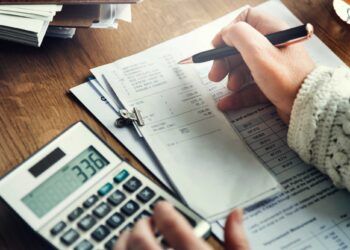Calculation Financial Budget Count Tax Vat Wage Concept